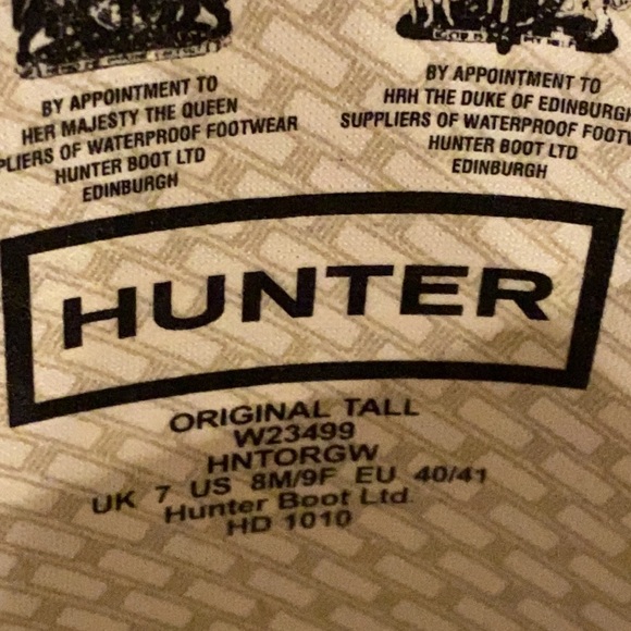 Women’s “Hunter” Rainboots..Purple…Sz 9..Tall - Picture 6 of 6